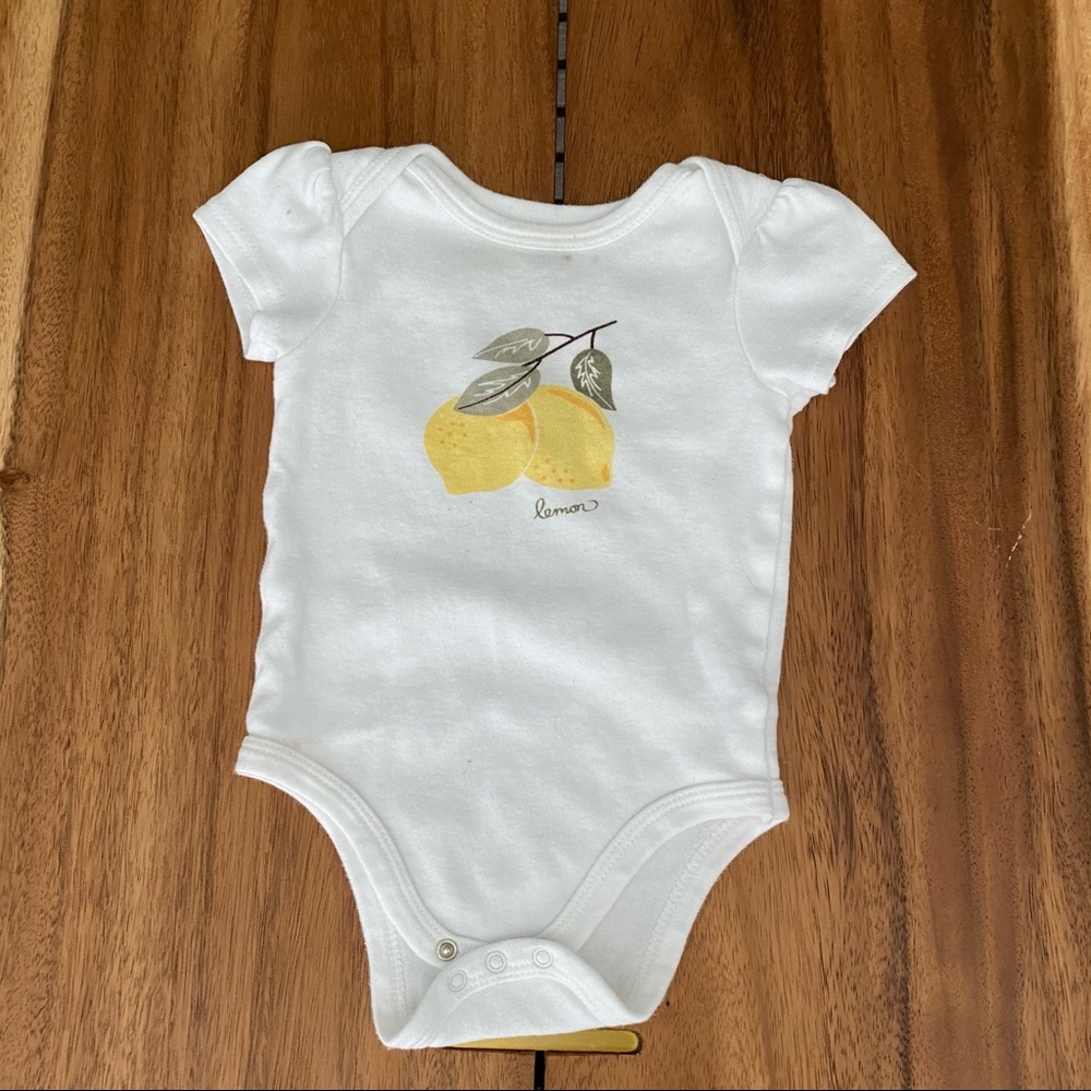 White short sleeve onesie